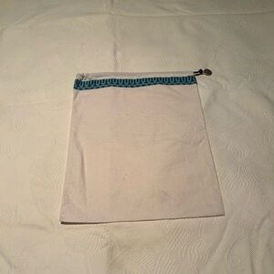 Tory Burch Original Cotton Dust Bag Beige with Metallic Logo